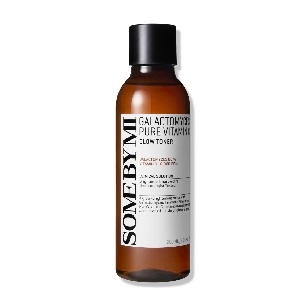 Some By Mi Galactomyces Pure Vitamin C Glow Toner - 6.76Oz 200Ml - Korean Daily Vitamin C Face Toner For Skin Brightening - Glass Skin Routine With S