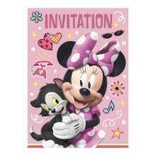 Unikke Disney Minnie Mouse festinvitationer - 5,5 x 4 8 stk