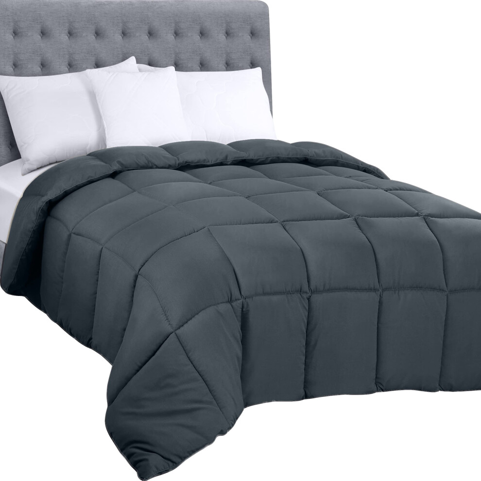 Couettes Utopia Bedding pour lit double, toutes saisons, avec insert en duvet synth   tique, cousues en bo   te, avec pattes d'angle, lavables en mac