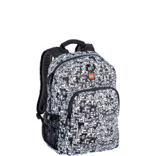 LEGO Heritage Classic Kids School Backpack Bookbag for Travel On-the-Go Back to School Boys and Girls with Adjustable Padded Straps and Fun patterns C