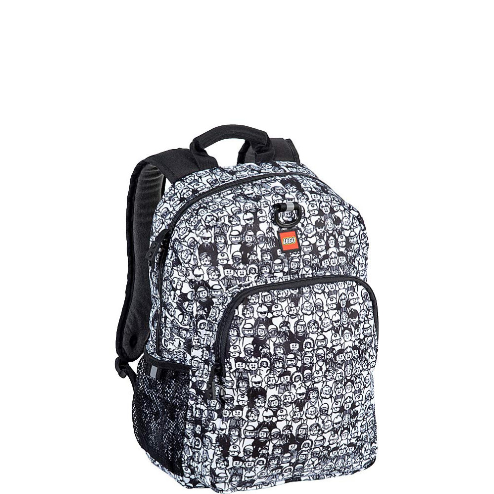 LEGO Heritage Classic Kids School Backpack Bookbag for Travel On-the-Go Back to School Boys and Girls with Adjustable Padded Straps and Fun patterns C