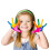 Scribbles Roller Kit Kid Safe Permanent Finger Paint 7 piece Set Rainbow 4