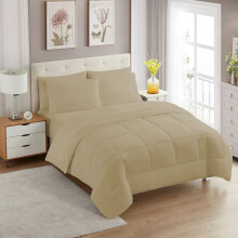 Twin Comforter Set with Sheets - 5-Piece Bedding Collection - 1 Comforter 1 Fitted Sheet 1 Flat 2 Pillowcases - Deep Pocket - Soft & Breathable Pre