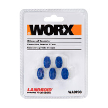 WORX WA0198 Landroid 5-teiliges Kabelverbinderset f r den Au enbereich, Blau