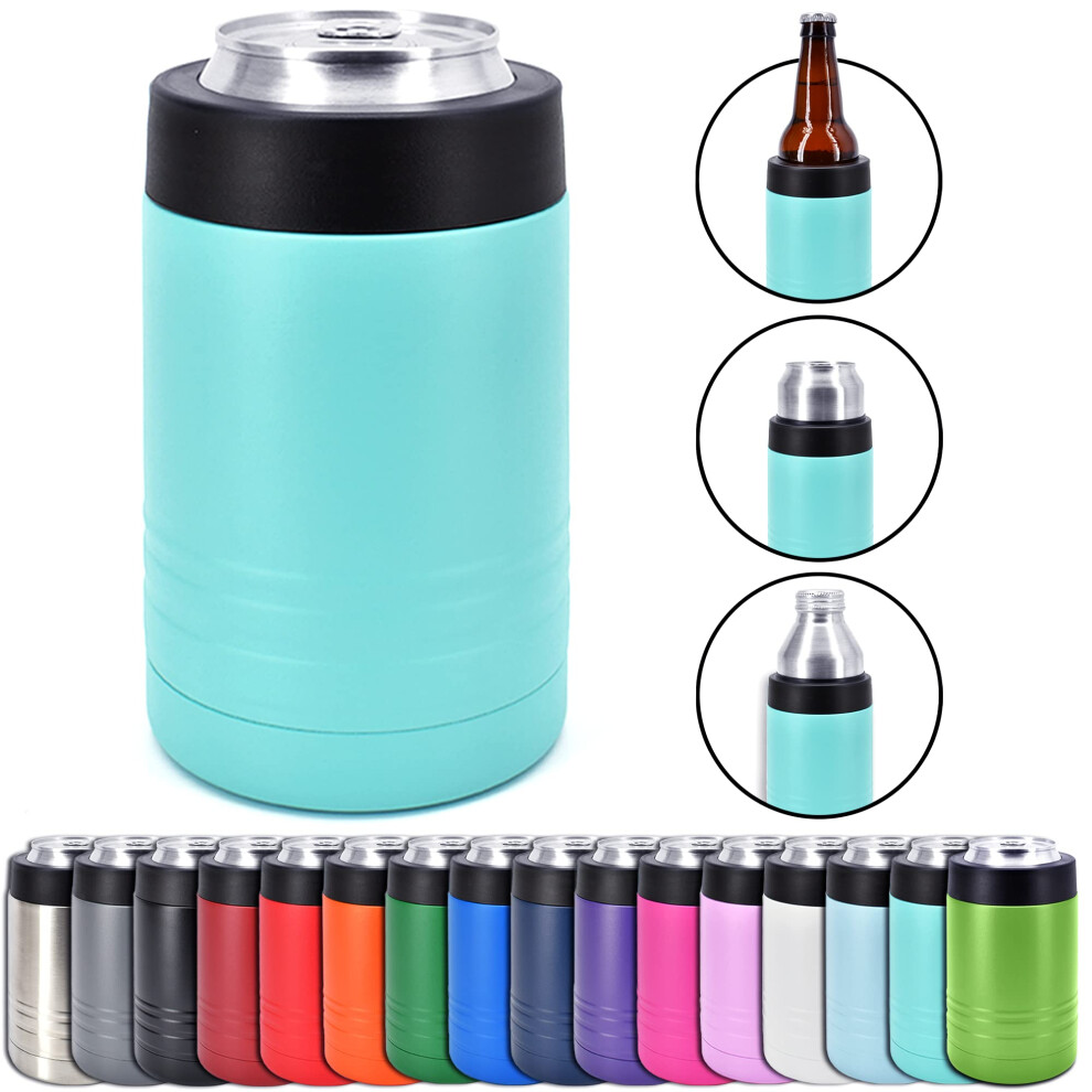 4in1 Stainless Steel 12 oz Double Wall Vacuum Insulated Can or Bottle Cooler Keeps Beverage Cold for Hours  Also Fits 16 oz C-image-OPC-PFRK8YZ-NEW