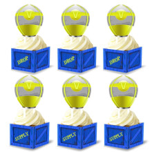 Video Game Party Cupcake Topper Wrapper - 20 seturi pentru decorarea petrecerii zilei de na?tere a jocului