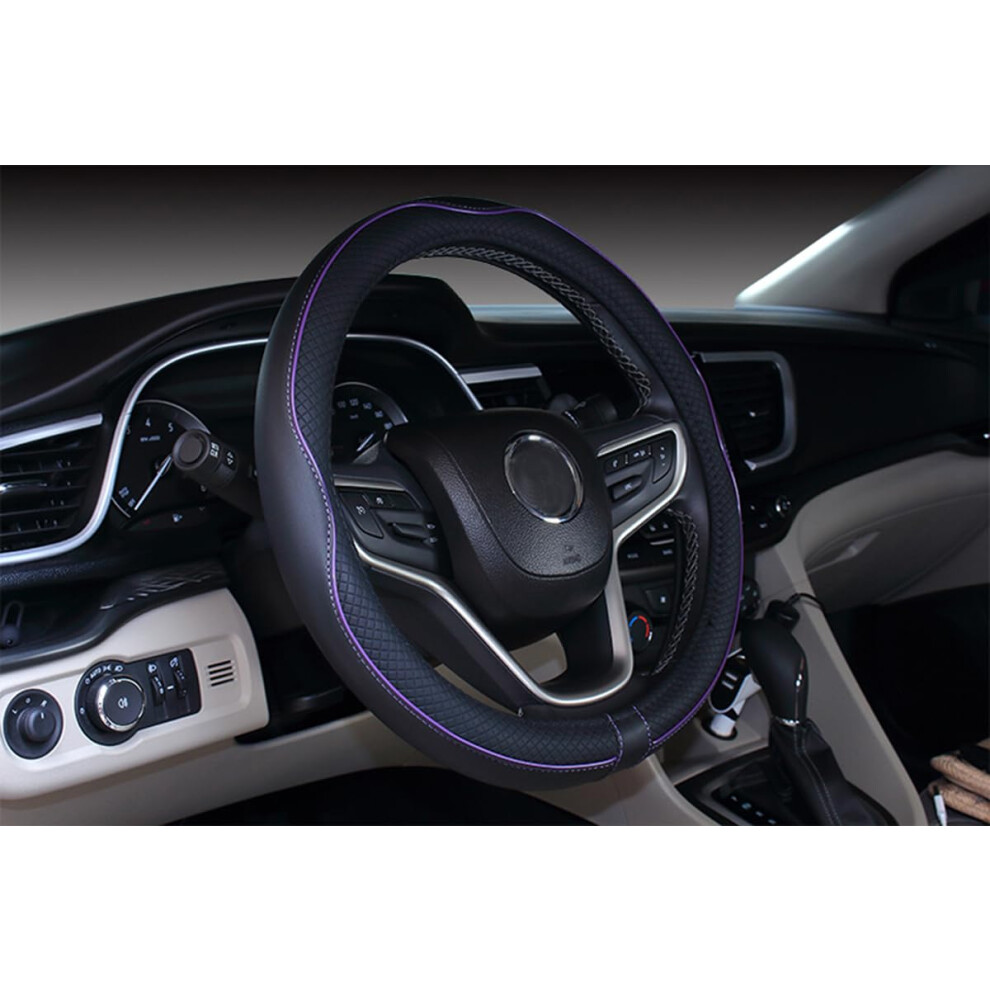 Mayco Bell Small Size Steering Wheel Cover Anti-Slip Safety Soft Breathable Durable Full Surround Comfortable Grip Microfiber Leather 14-14.25 Inch B 4781768352117