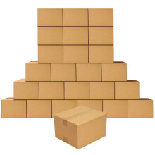 Edenseelake Versandkartons 9 x 6 x 4 Zoll Wellpappkartons f   r Versandpakete 25er-Pack
