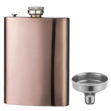 YFS Rvs 8OZ Heupfles Rose Gold Kolven voor Drank met Trechter Promotie Geschenken voor Mannen