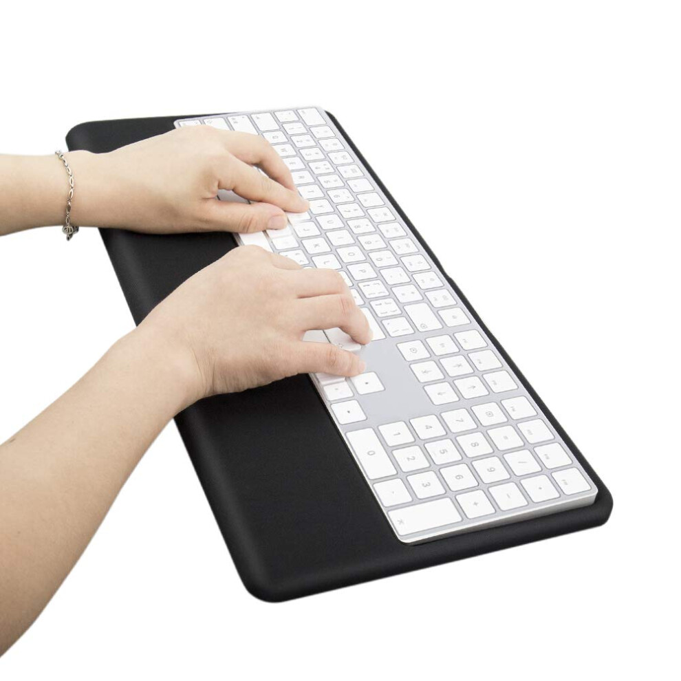 Vaydeer Magic Keyboard Wrist Rest Ergonomic Keyboard Stand Compatible With Magic Keyboard 2 With Numeric Keypad ( Silicone) Black 644824999579