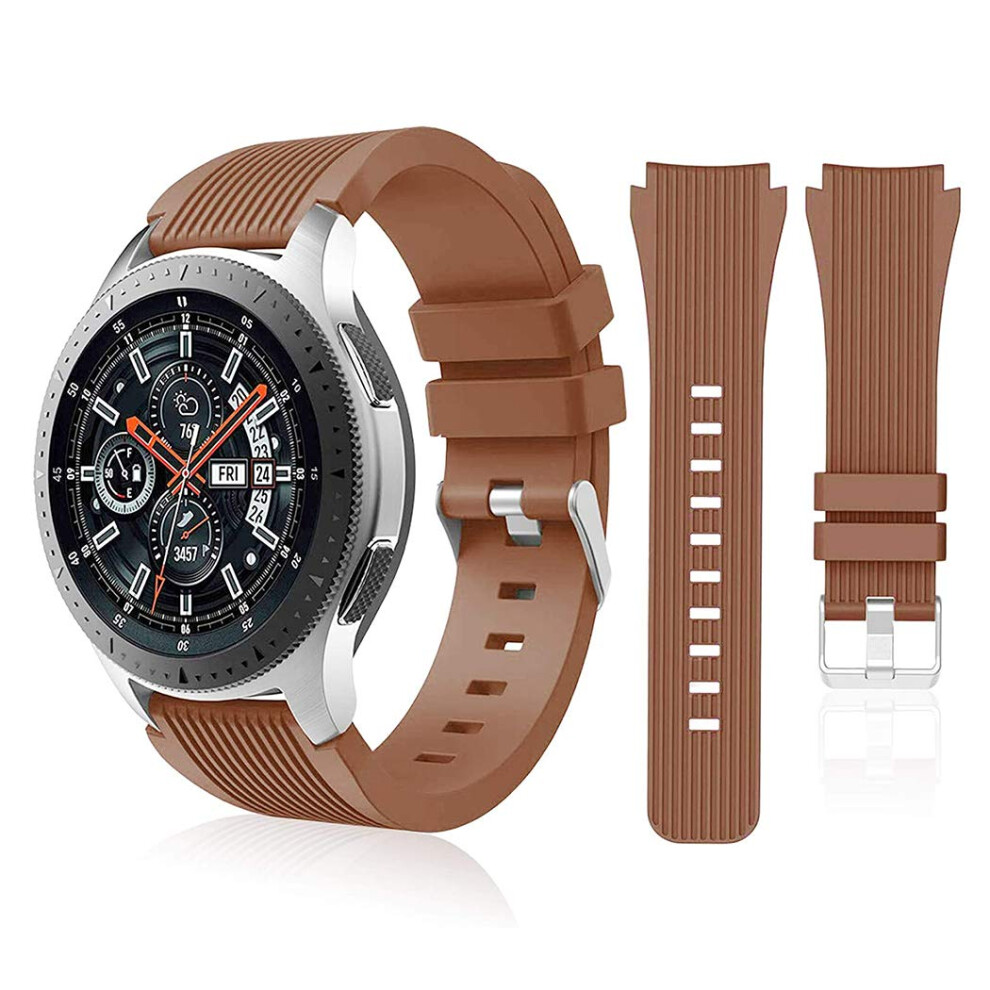 Hswai Compatible With Samsung Galaxy Watch 46Mm Bands/Gear S3 Frontier Classic Watch Bands/Galaxy Watch 3 Bands 45Mm 22Mm Soft Silicone Bands Bracel Not,Specified 803855193497