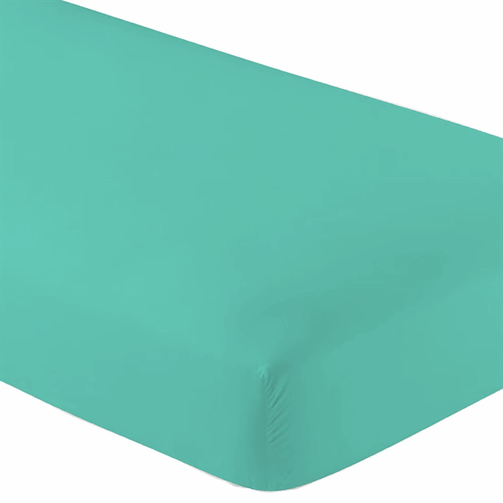 Draps 100% Coton Biologique – King Size California, Percale, Poche Profonde, Bleu Hydrangea