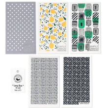 SIMPLYCASA Long 5 Pack Reusable Swedish Dishcloth Made in Sweden Cellulose Sponge Dish Cloths for Washing Dishes Plastic-Free Packaging