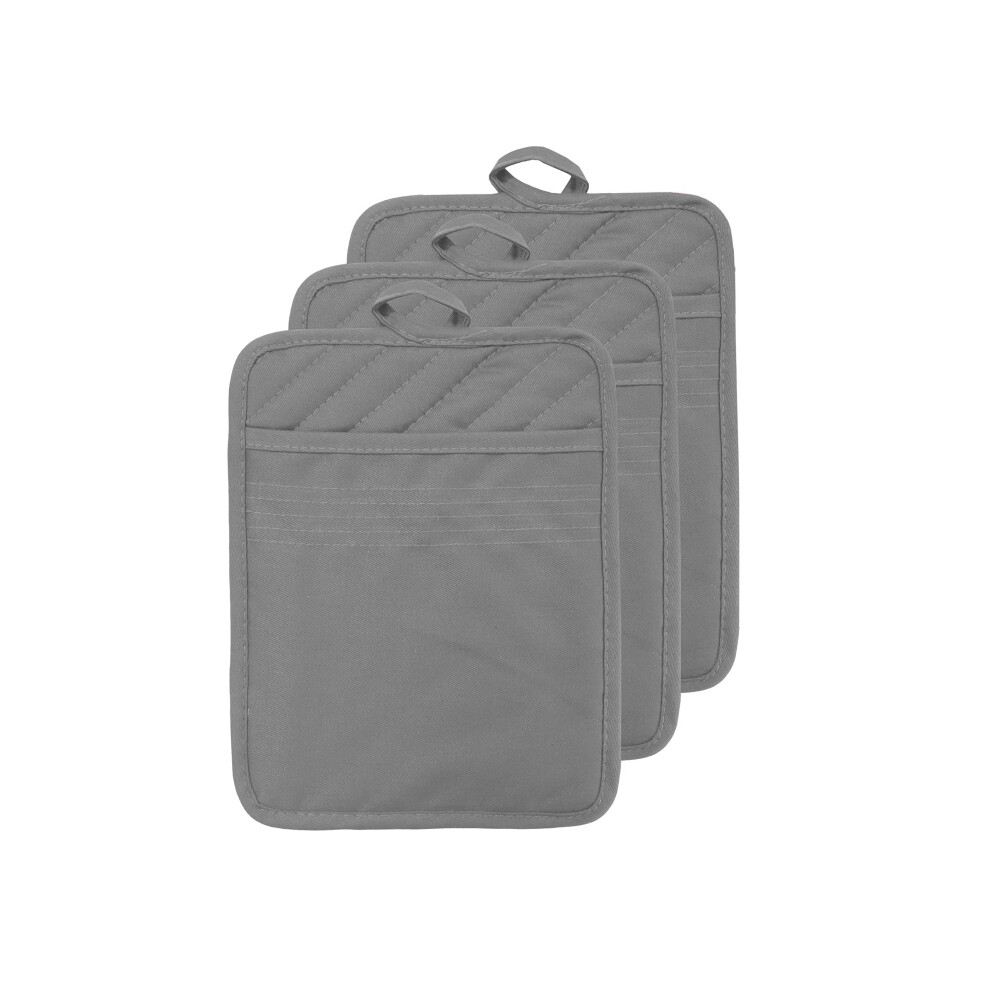 Veikery Topflappen Mit Tasche, 100 % Baumwolle, Hitzebest Ndig, Untersetzer, Topflappen, K Chen-Topflappen, Ofenhandschuhe Zum Kochen Und Backen,-image