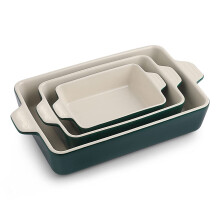 Set de coacere din ceramica Sweejar tigai de copt dreptunghiulare pentru gatit pentru gatit banchet pentru cina pentru tort de bucatarie ?i utili