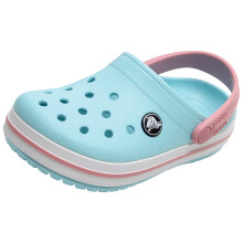 Crocs Crocband Clog (Little KidBig Kid) Ice BlueWhite 2 Little Kid M