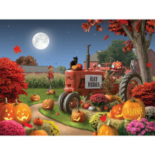 Bits and Pieces - 300 stukjes puzzels voor volwassenen - Happy Hollow - 300 pc's groot stuk Halloween puzzel van kunstenaar Alan Giana - 18 x 24