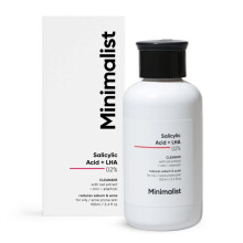 Minimalist 2% Salicylic Acid Face Wash for Oily Acne Prone Skin Sulphate free Anti Acne Face Cleanser With LHA & Zinc For Women & Men 100 ml