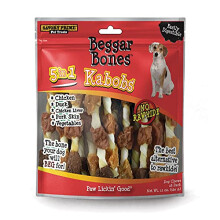 Savory Prime 8062091 8 hvelyk. Kolduscsontok 5 az 1-ben Kabobs gabonamentes csemege kutyknak  1818-as csomag