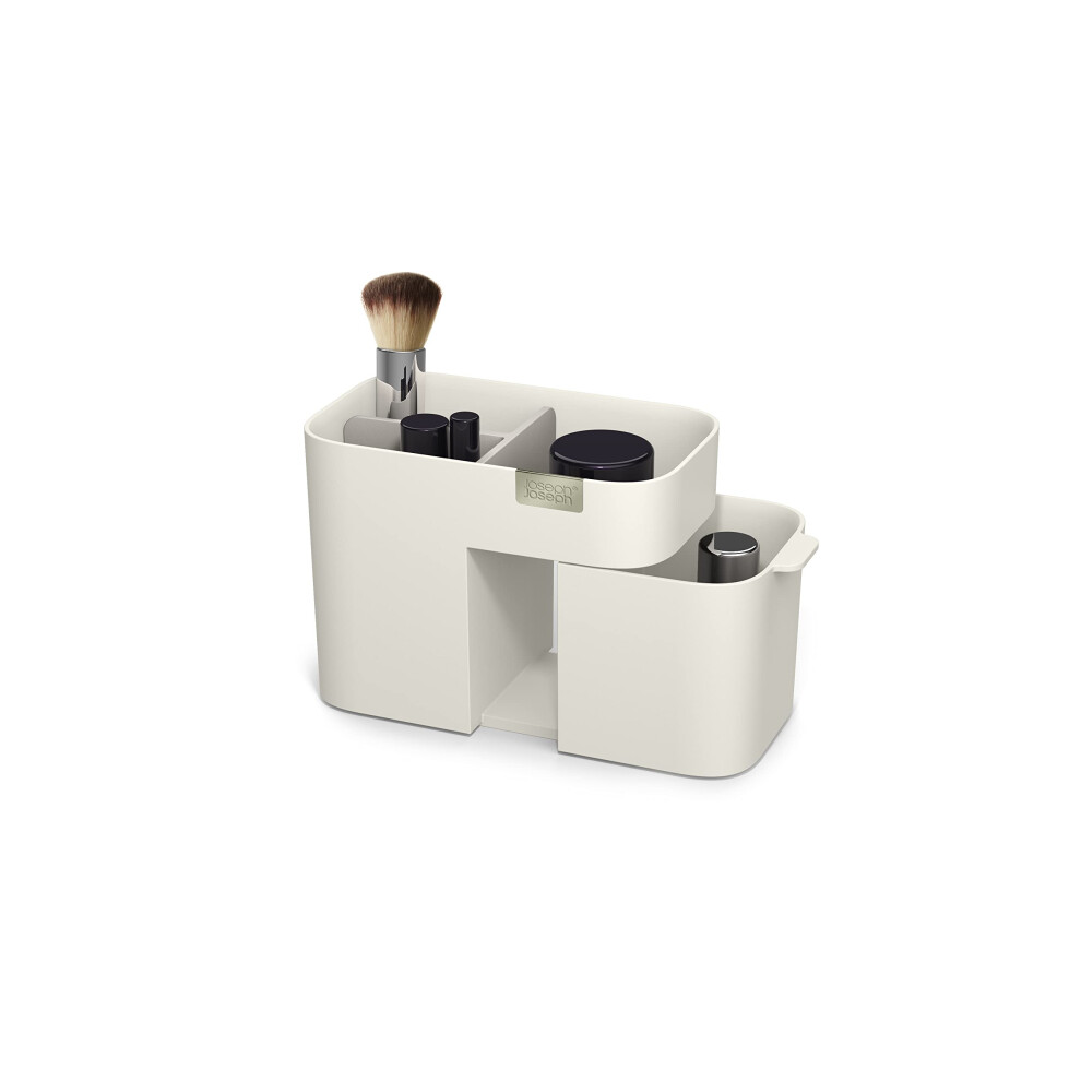 Joseph Joseph 75003 Viva Makeup Cosmetic Storage Organizer with Drawer  Small  Shell