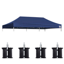 Eurmax USA 10x20 Pop-Up-Vordach, Ersatz-Zeltdachabdeckung, sofortige Baldachin-Oberabdeckung, nur 30 Farben zur Auswahl, Bonus: 4er-Pack Baldachin-Gew