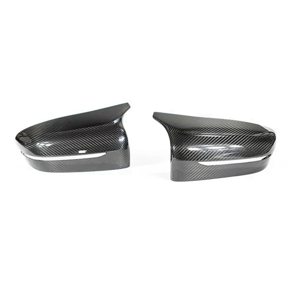 Real Carbon Fiber Rearview Mirror Cover Add-On for BMW F90/F91 M5 & F92 M8 (2018-2022) Direct Replacement, Left & Right