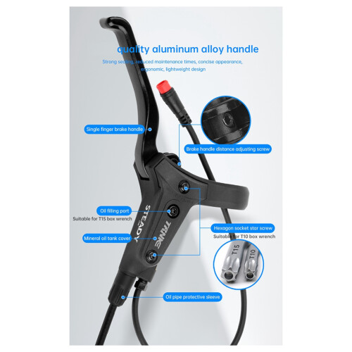 Εξαρτήματα δαγκάνας φρένων E-Bike Hydraulic Disc Brake Bicycle 2