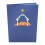 Κάρτα Χριστουγέννων Lovepop Nativity με Γυαλί, 5x7-3D Χαιρετισμός 3