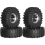 4 rodas de metal de 1,9 polegadas com pneus de 118 mm de diâmetro externo para Axial Silver 2