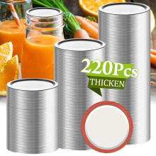 Canning Lids Regular Mouth 220 Pcs Split-Type Lids for Mason Jar Lids