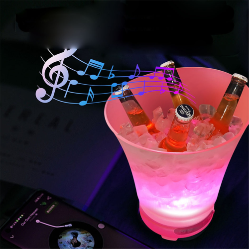 5L RGB LED Ice Bucket with Bluetooth Speaker Waterproof Light 2
