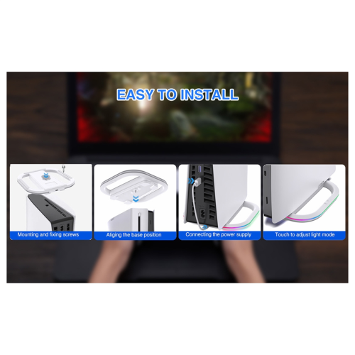 Vertical Stand for / Slim Games Consoles Base White 2