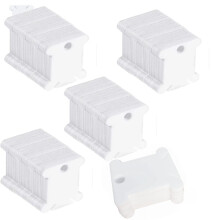 Fokanlo Large Quantity 700 Pieces Plastic Floss Bobbins for Cross Cotton Thread Craft DIY Sewing Storage  Thread Organizer Holder  Embroidery Thread C