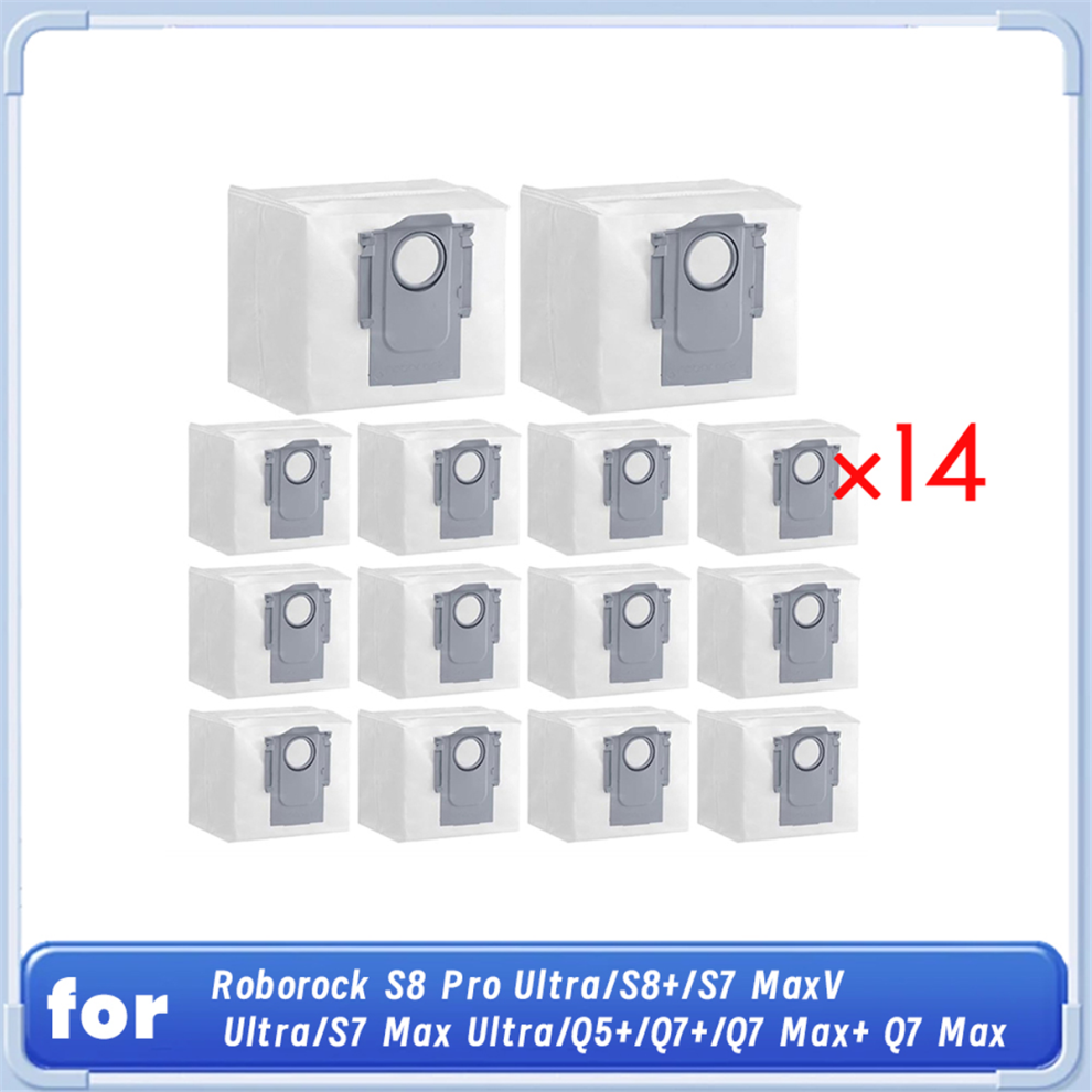 14 Sacchetti Monouso Grandi Da 2,7 L Per Aspirapolvere S8 Pro Ultra