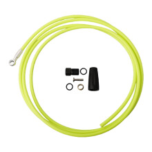 Kit de mangueira de freio de bicicleta 2 metros acessórios de bicicleta verde fluorescente