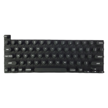 Película protetora de silicone para teclado portátil, fácil de digitar, preta