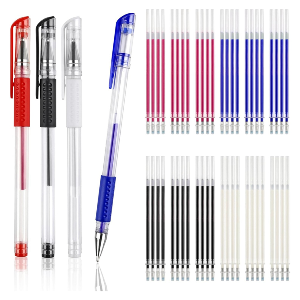 Heat Erasable Pens for Fabric with 64 Refills, Fabric Marking Pens