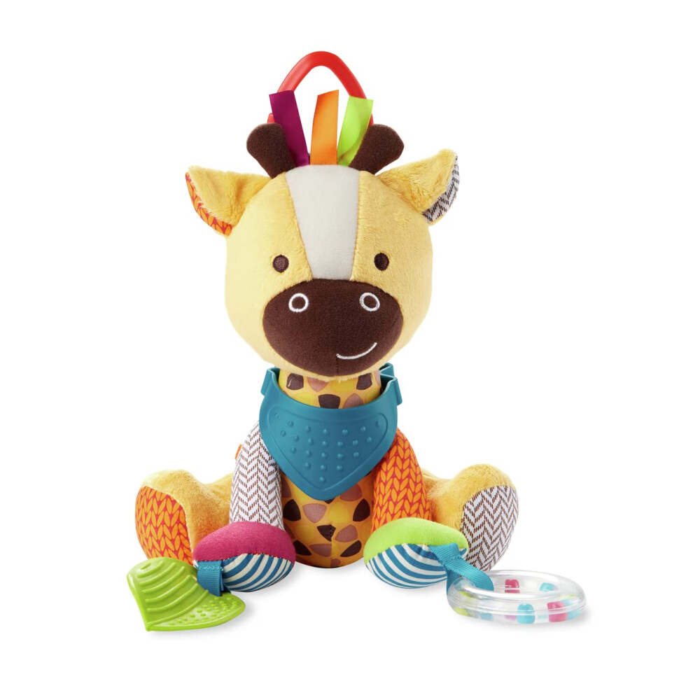 Skip Hop Bandana Buddies Baby Activity and Teething Toy with Multi-Sensory Rattle and Textures  Giraffe