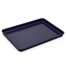Zyliss E980191 Plateau de cuisson antiadhesif | Acier du carbone | Bleu fonce | Cuire un moule / usine de cuisson / rtissage | Selection du lave