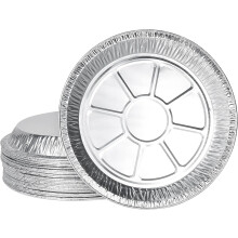 30 Pack, Tin Foil Dishes, Disposable Foil Plate Container, Foil Trays For Baking Cake And Cooking (9 Inch)