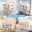4 Tier Egg Holder For Fridge,Auto Rolling Egg Dispenser Rack,Space Saving Egg Storage Container For Kitchen Refrigerator Table (White) 5