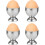 4PCS Egg Cups, Stainless Steel Egg Cup Holder Egg Storage Small Wine Glass Shape 1