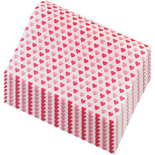 50 PCS Food Grade Wrap Paper, Heart Greaseproof Wrappers Waterproof Food Wrapping Liners Sweet Wrappers For Sweets Cakes Cheese Baking