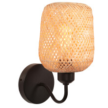 Indoor Wall Light Bamboo Wall Lights Retro Vintage Wall Sconce E27 for Living Room Bedroom