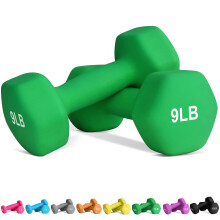Balelinko Home Gym Equipment Workouts Strength Training Weight Loss Pilates Weights Yoga Sets Weights for Women  Men  Seniors and Youth  9LB Green  Pa