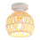 Retro Ceiling Lamp Light Hemp Rope Braided Ceiling Light Modern Indoor Ceiling Light White For Kitchen Hallway 1