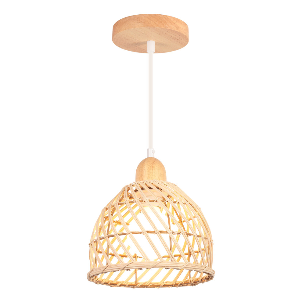 Bamboo Pendant Light Modern Retro Ceiling Light Indoor Pendant Lights Vintage Pendant Light
