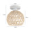 Retro Ceiling Lamp Light Hemp Rope Braided Ceiling Light Modern Indoor Ceiling Light White For Kitchen Hallway 5