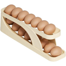Rolling Egg Holder Storage, Egg Holder For Kitchen, 2 Tier Egg Storage Rack Egg Tray Fridge