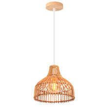 Retro Pendant Light Bamboo Ceiling Light, Modern Indoor Pendant Light, for Bedroom, Living Room, Kitchen